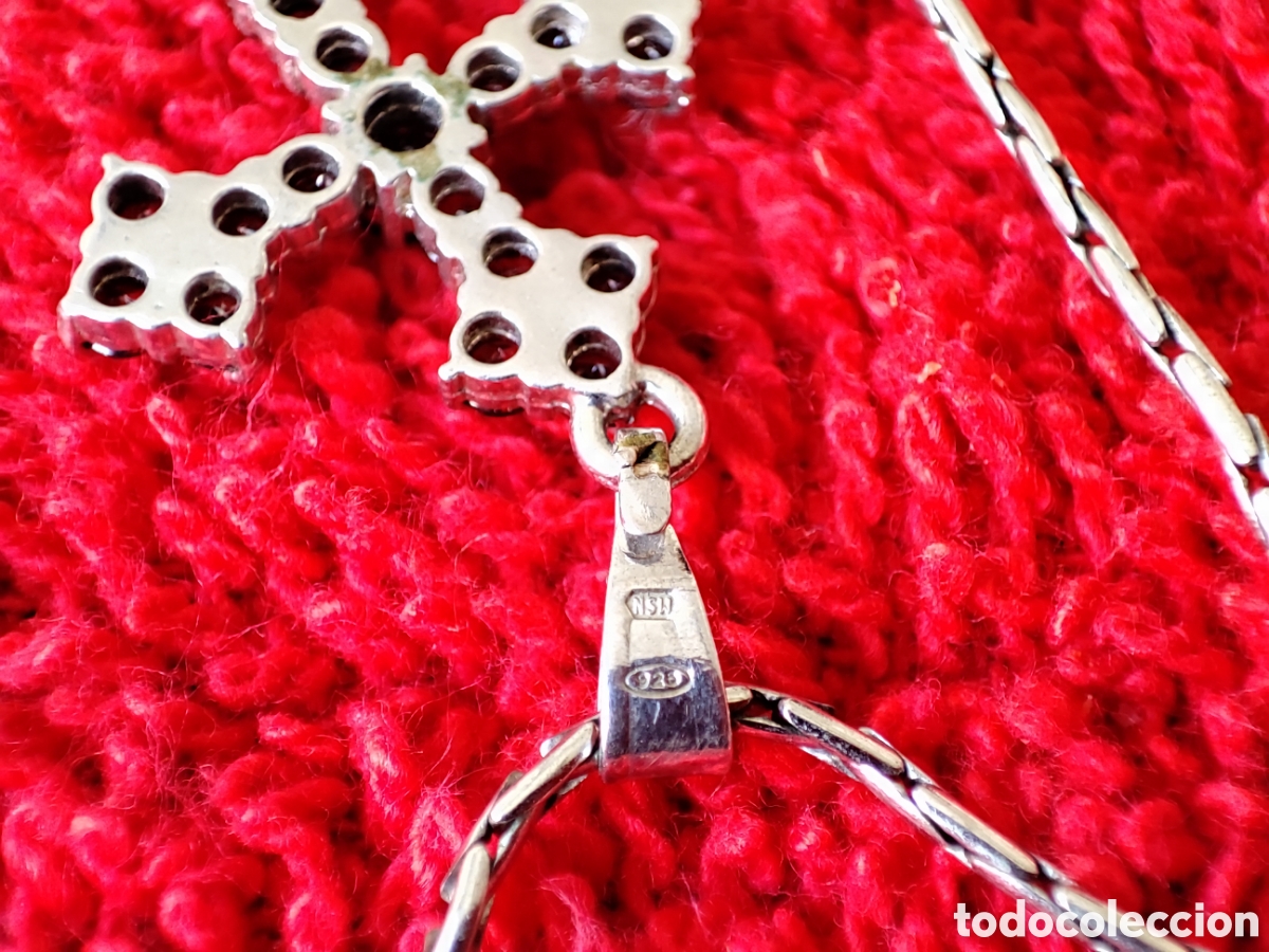 Joyeria: colgante Cruz de plata con cadena - Foto 3