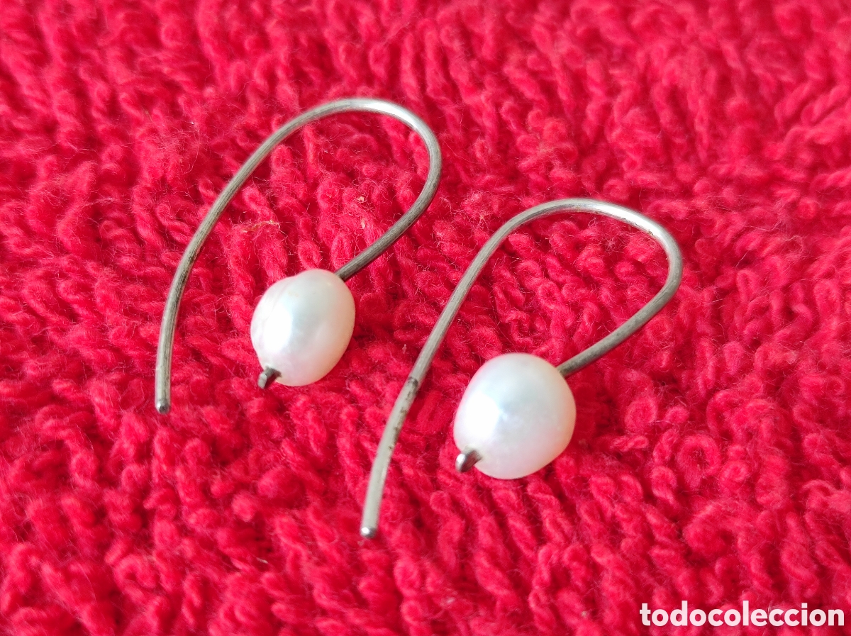 Joyeria: Pendientes antiguos perlas - Foto 2