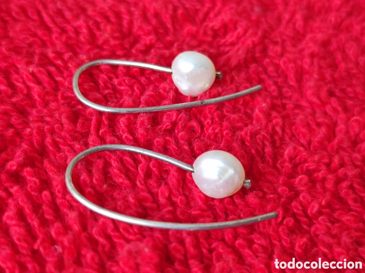 Joyeria: Pendientes antiguos perlas - Foto 3