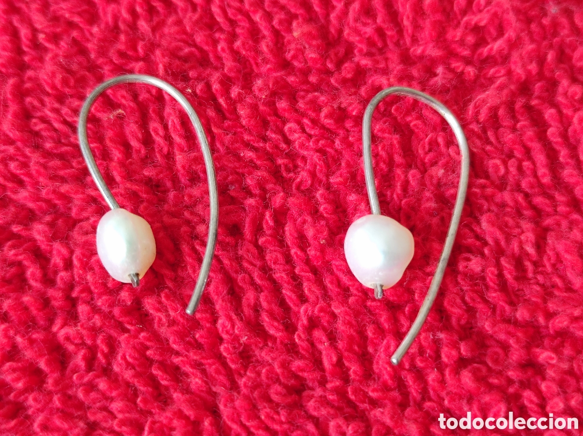 Joyeria: Pendientes antiguos perlas - Foto 1