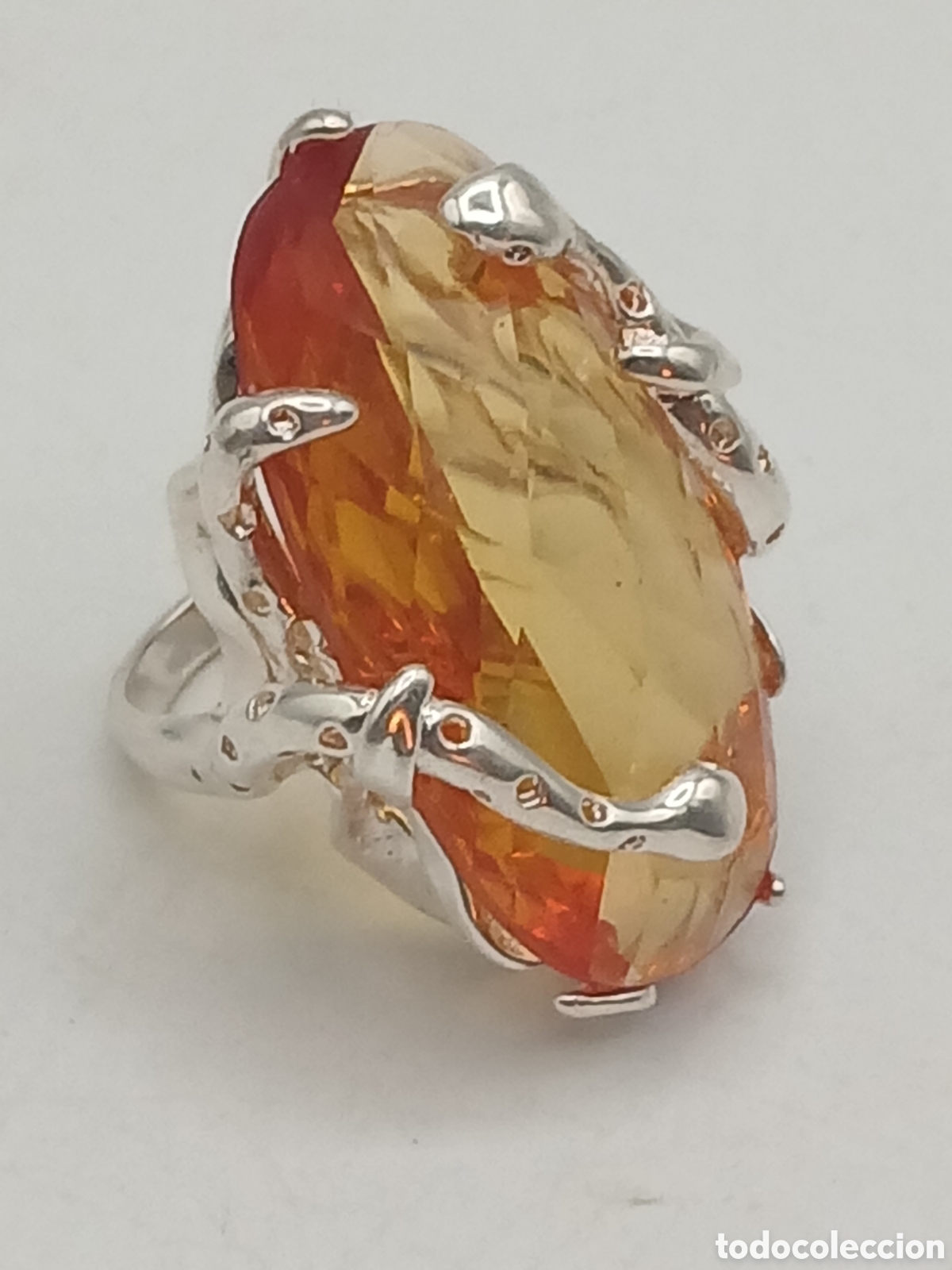 Joyeria: Anillo metal plateado y cuarzo - Foto 5