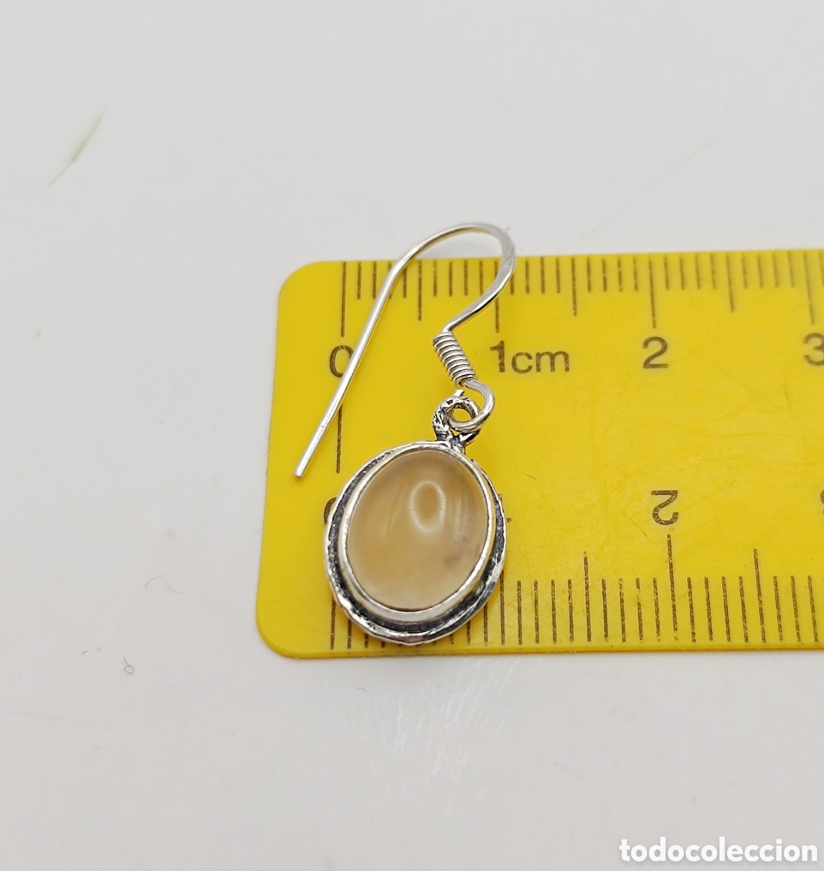 Joyeria: Pendientes Mineral de Cuarzo Rosa, Plata - Foto 4