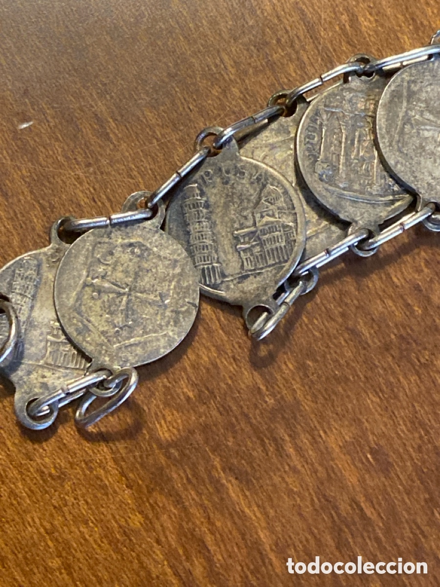 Joyeria: Antigua pulsera con monedas - Foto 4
