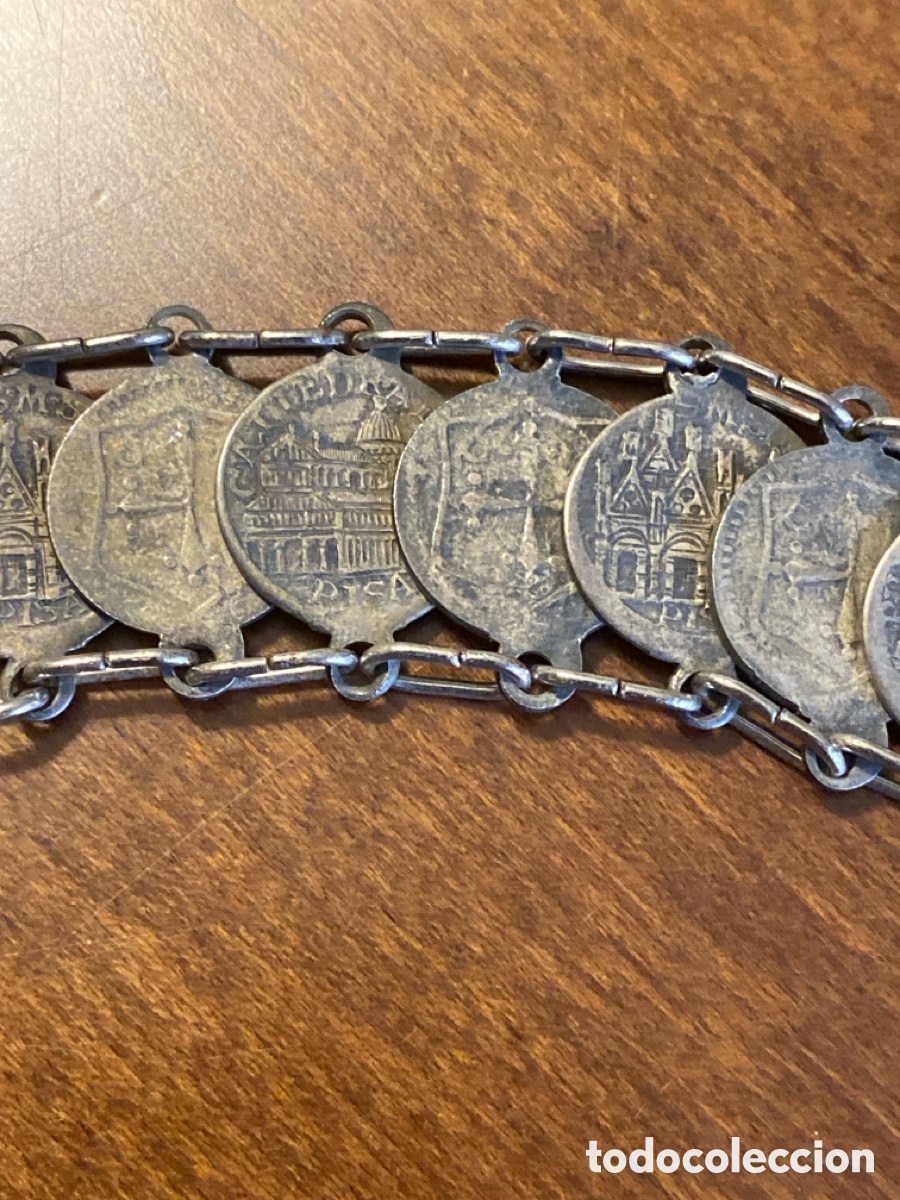 Joyeria: Antigua pulsera con monedas - Foto 5