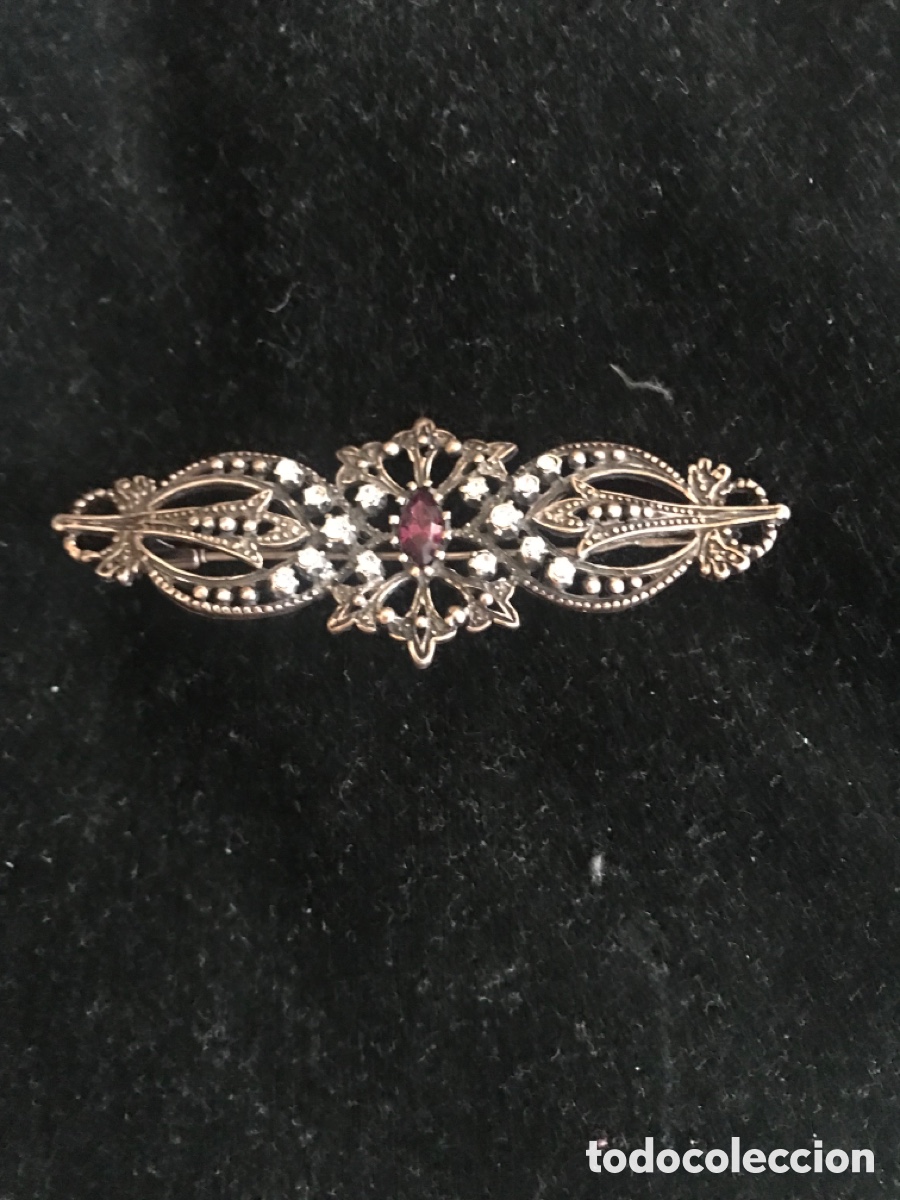 Joyeria: Broche con amatista y piedras - Foto 1