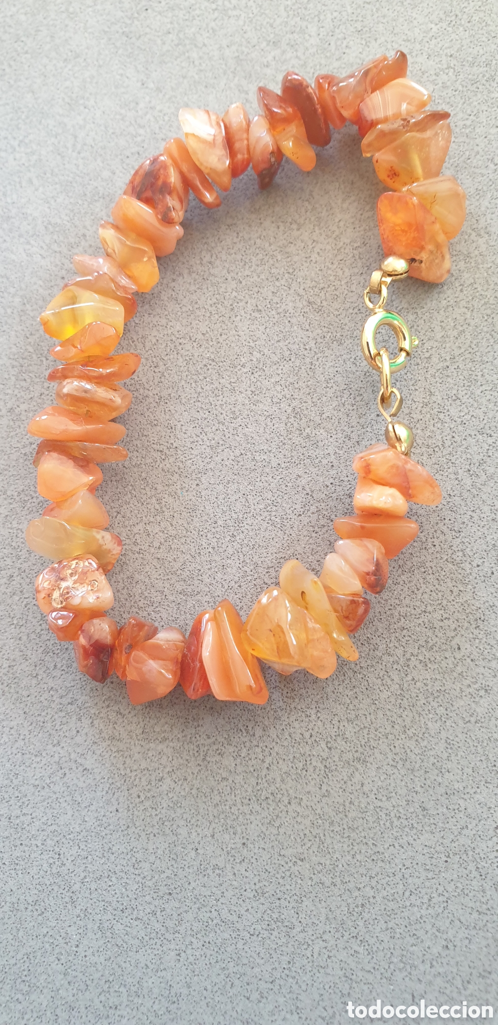 Joyeria: Pulsera de &aacute;gatas.mide 18 cm, como nueva - Foto 1