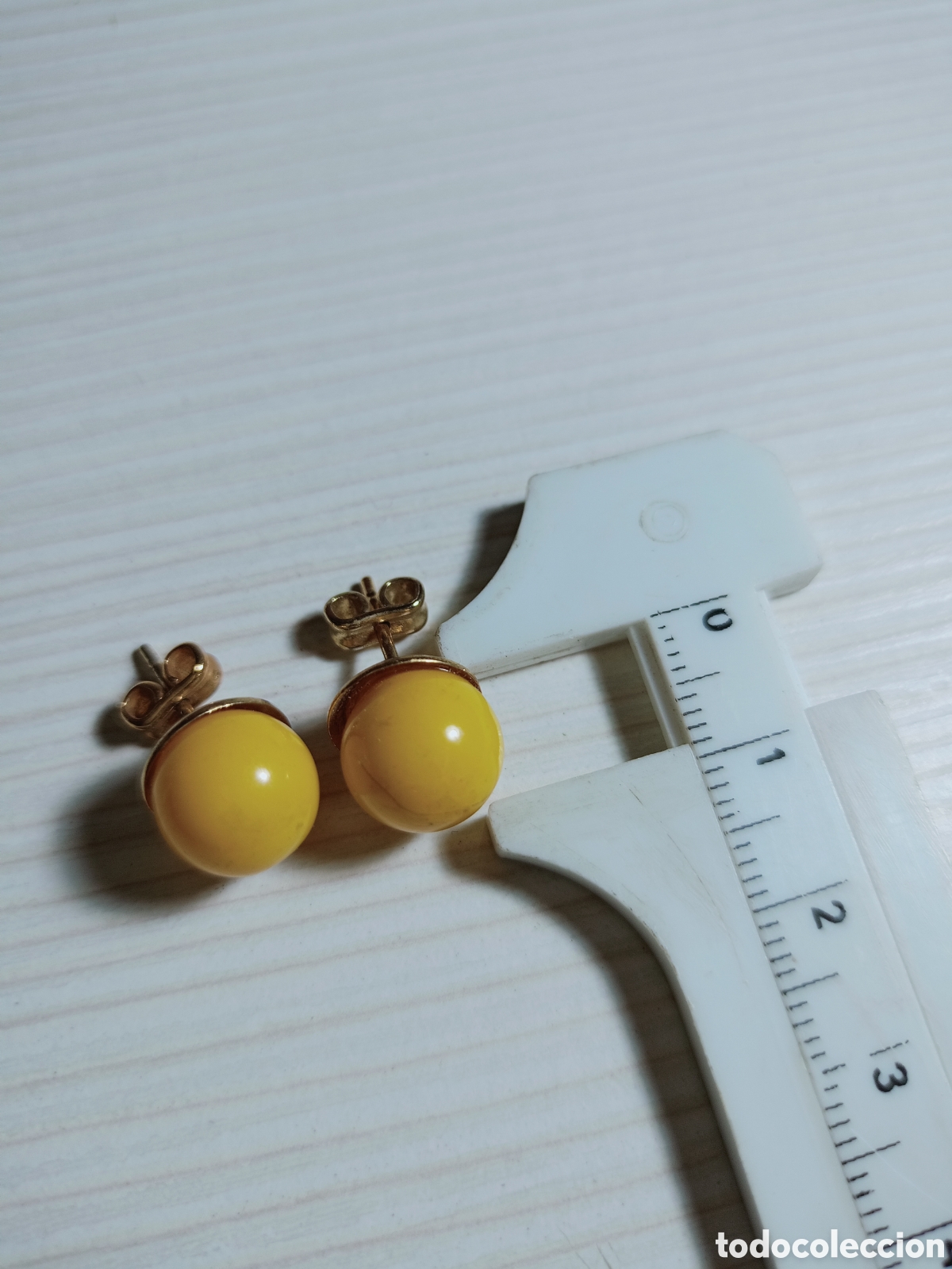 Joyeria: Pendientes bola amarilla - Foto 2