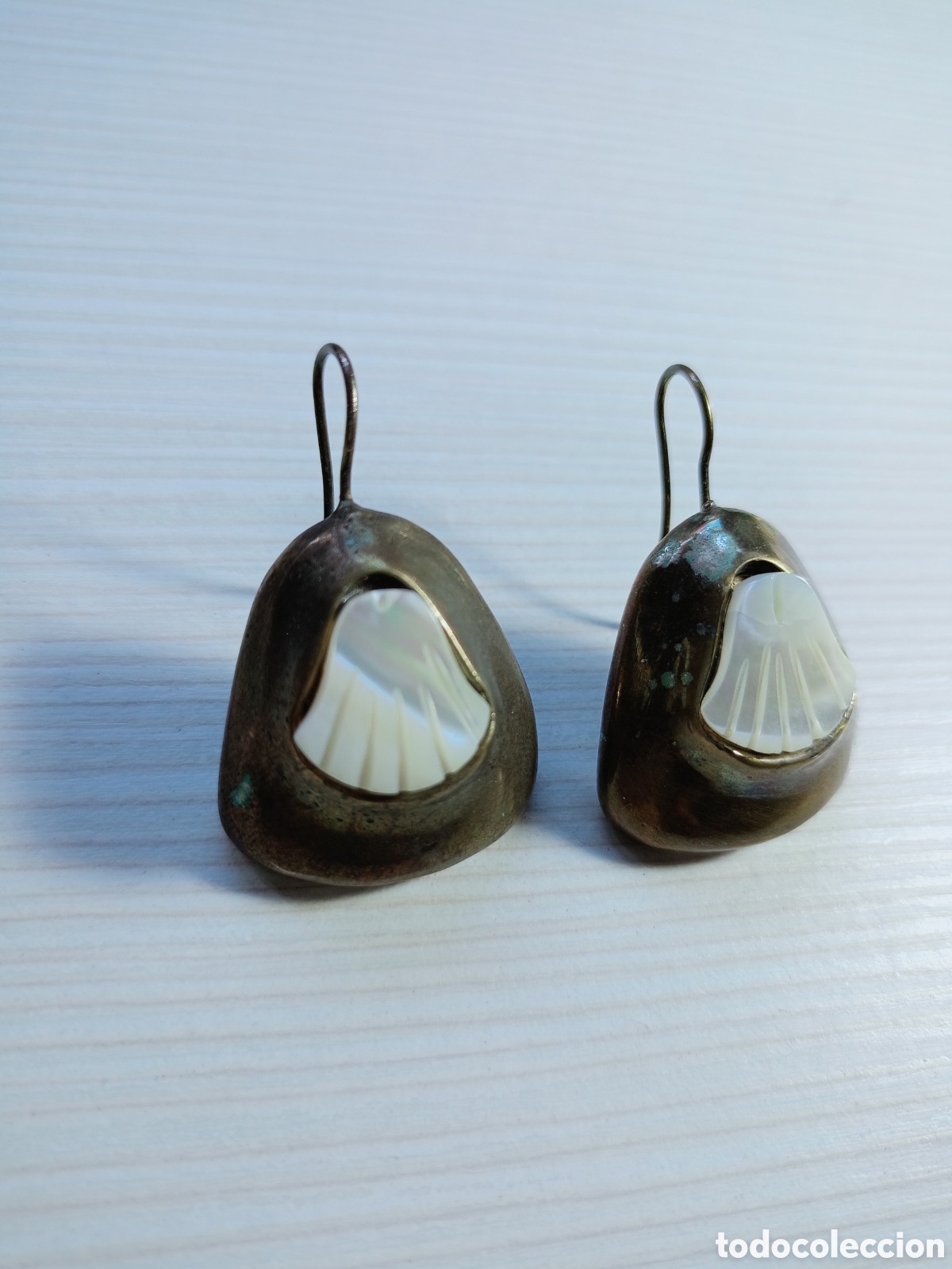 Joyeria: Pendientes con nacar - Foto 1