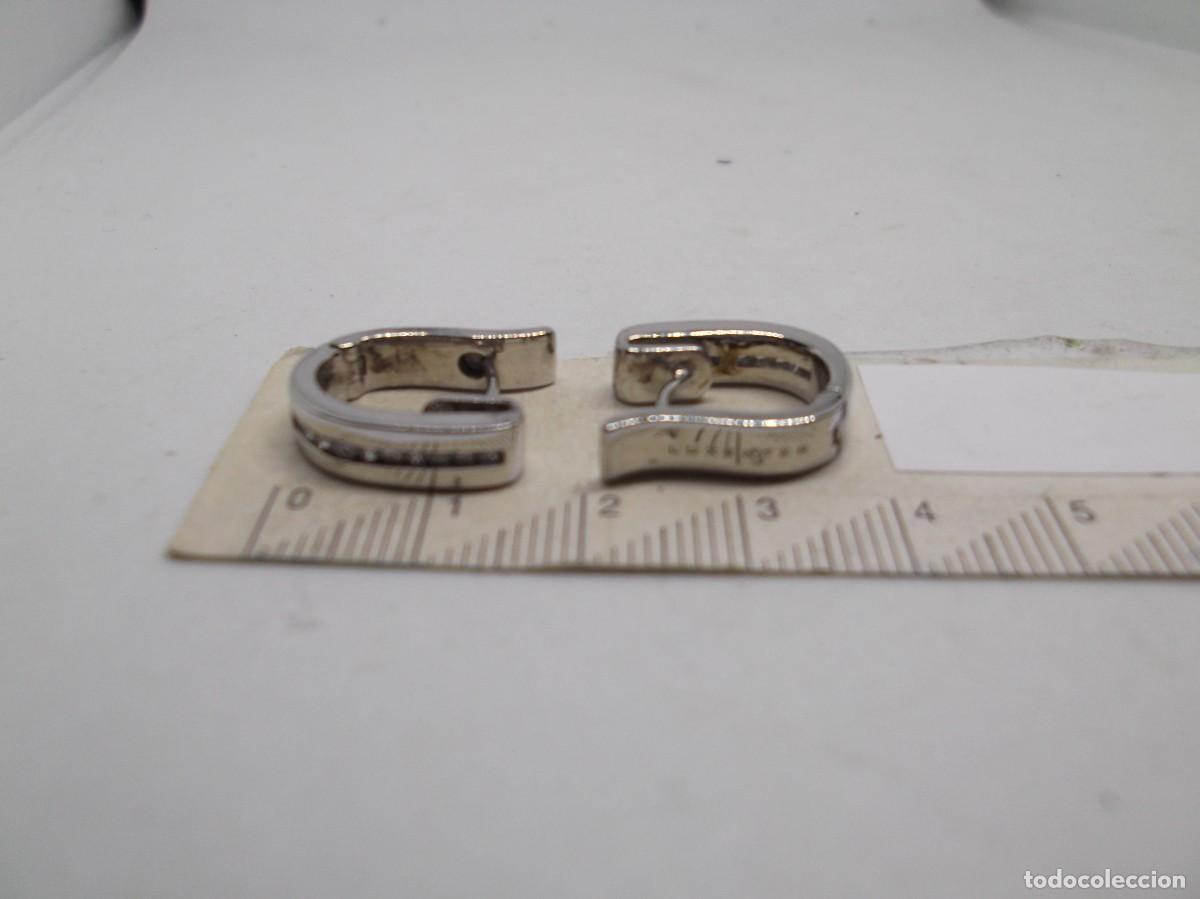 Joyeria: Pendientes de plata rodiada y circonitas.Luxenter - Foto 3