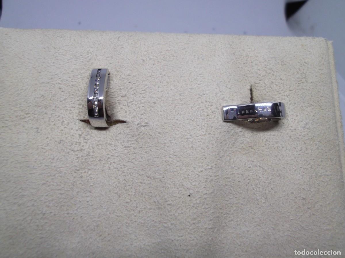 Joyeria: Pendientes de plata rodiada y circonitas.Luxenter - Foto 5