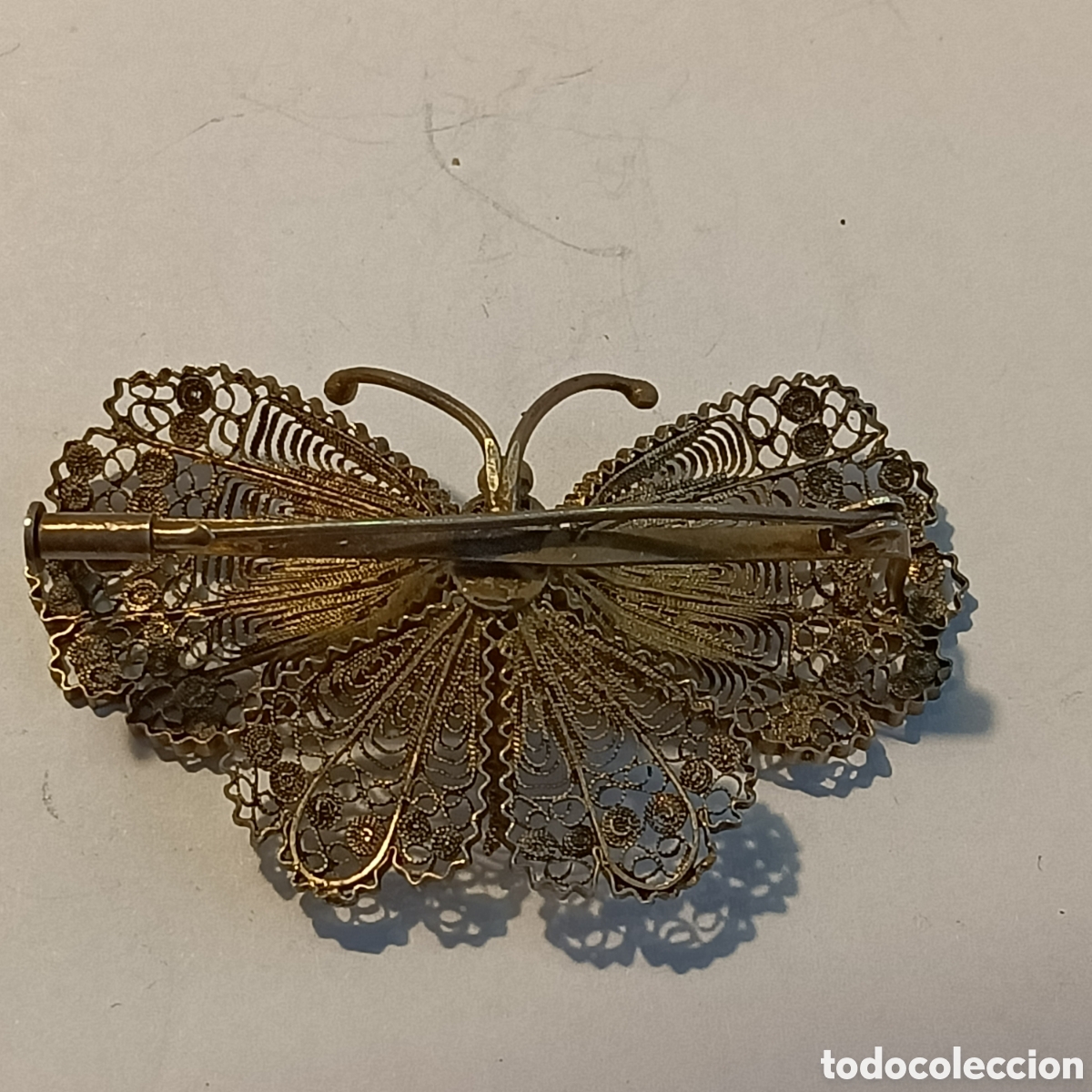Joyeria: Broche de plata con forma de mariposa. - Foto 3