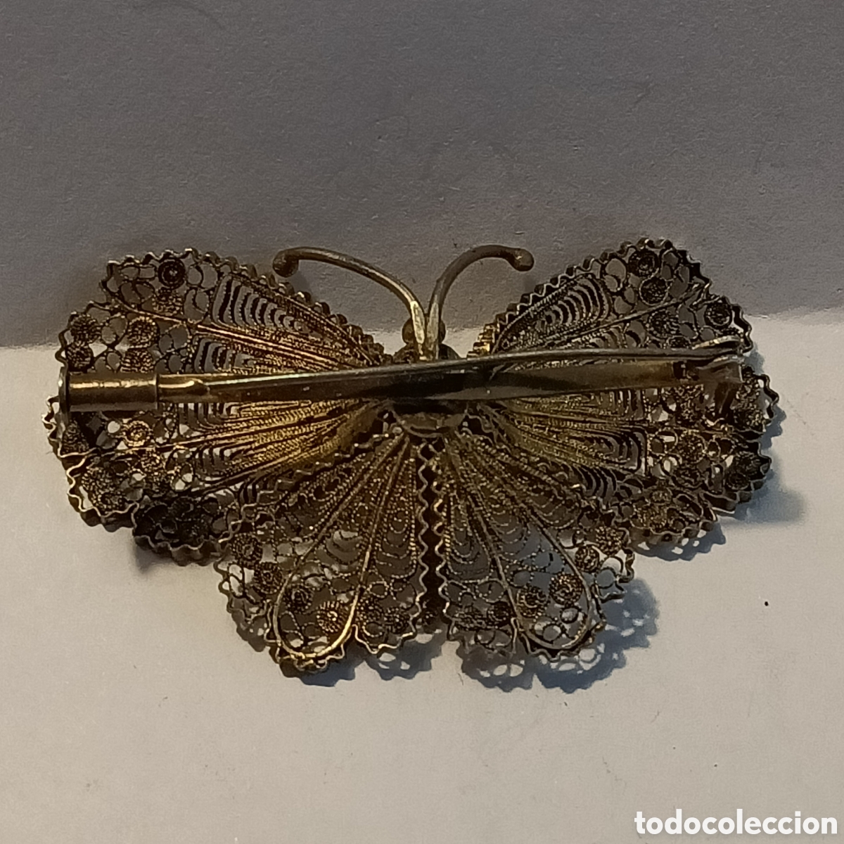 Joyeria: Broche de plata con forma de mariposa. - Foto 4
