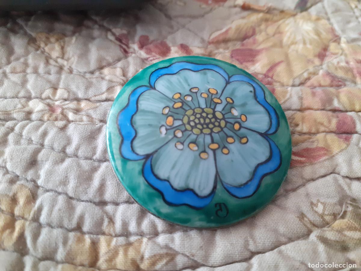 Joyeria: Broche esmaltado antiguo firmado &uml;D&uml; - Foto 1