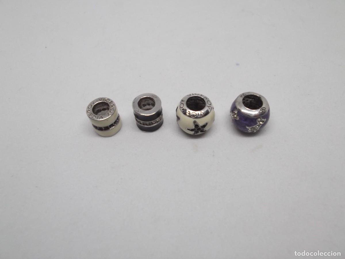 Joyeria: Lote de cuatro charms de plata de Viceroy. - Foto 5