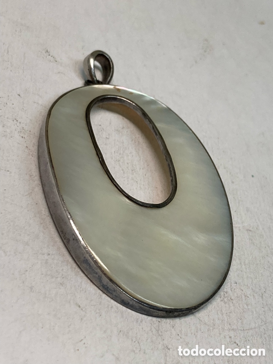 Joyeria: Colgante de plata y n&aacute;car C147 - Foto 2