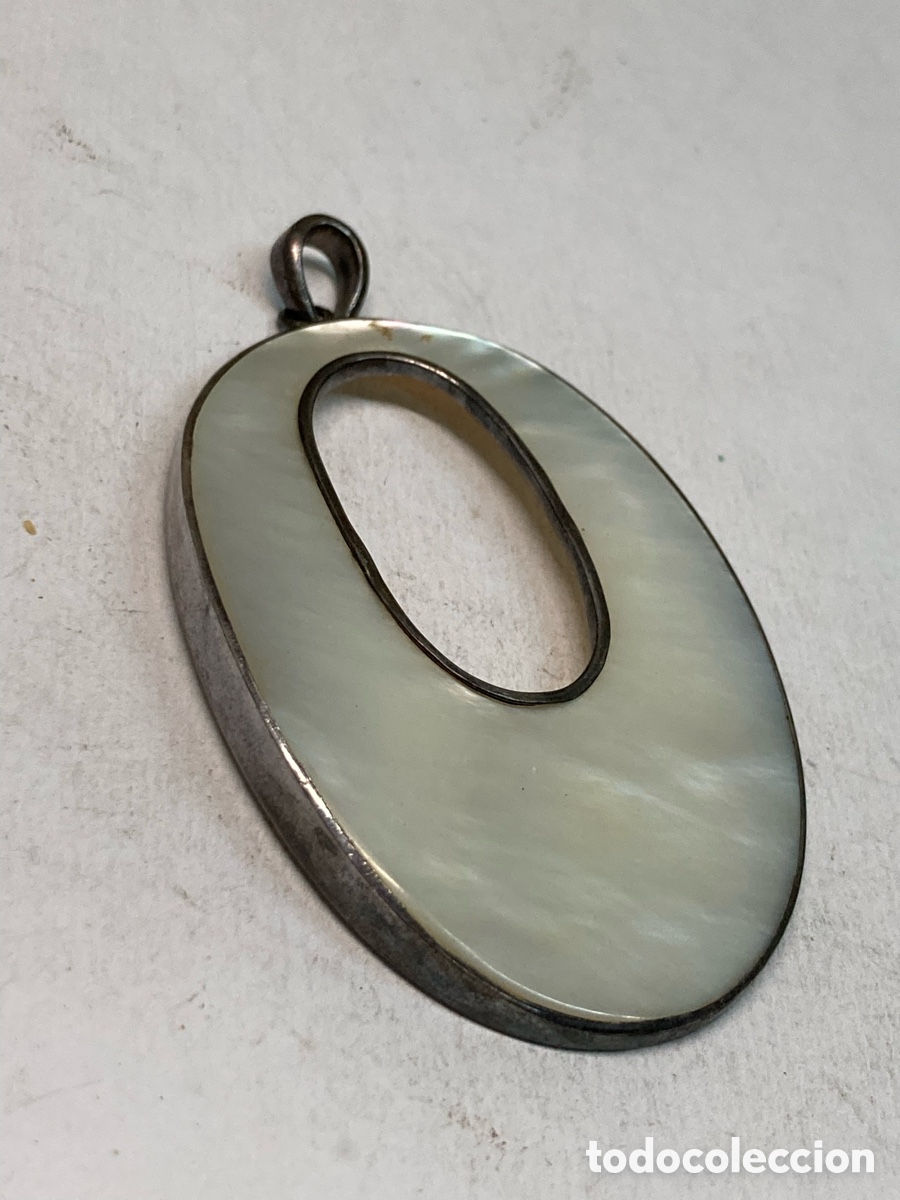 Joyeria: Colgante de plata y n&aacute;car C147 - Foto 1