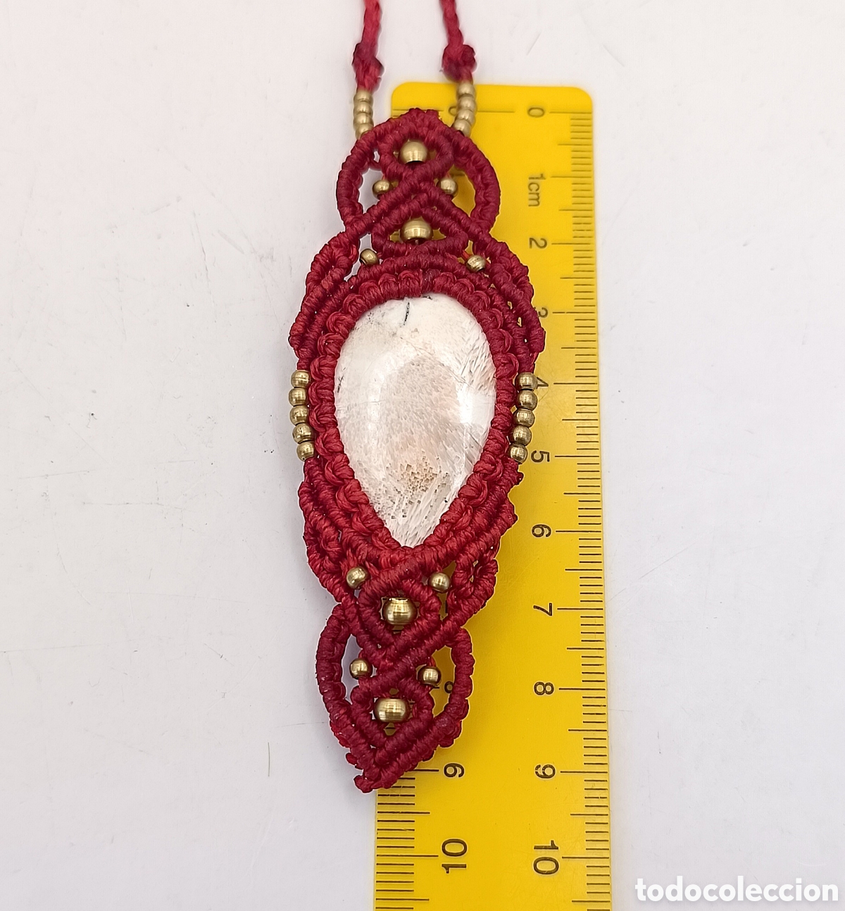 Joyeria: Hermoso Collar de Escolecita en Macram&eacute; - Foto 3