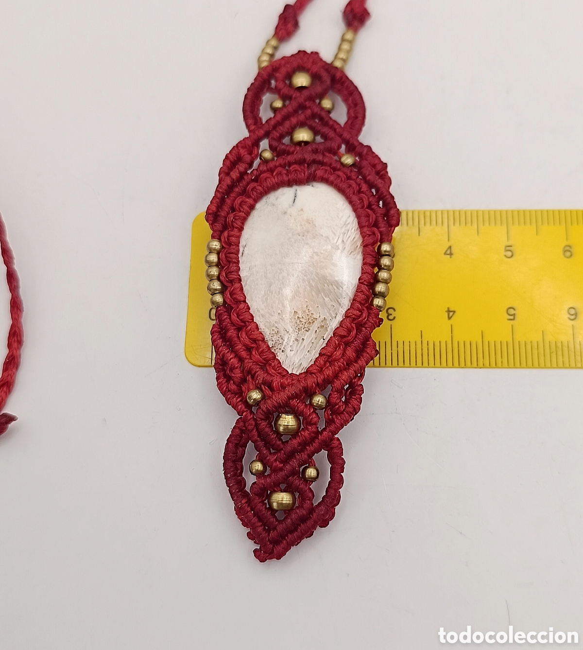 Joyeria: Hermoso Collar de Escolecita en Macram&eacute; - Foto 4