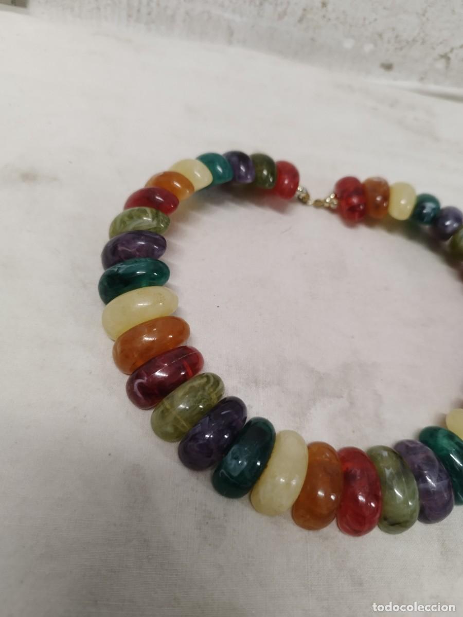 Joyeria: Antiguo collar muy colorido, a identificar. - Foto 2