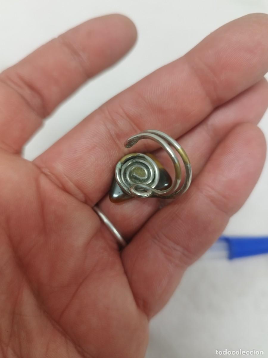 Joyeria: Antiguo anillo con piedra a identificar. - Foto 3
