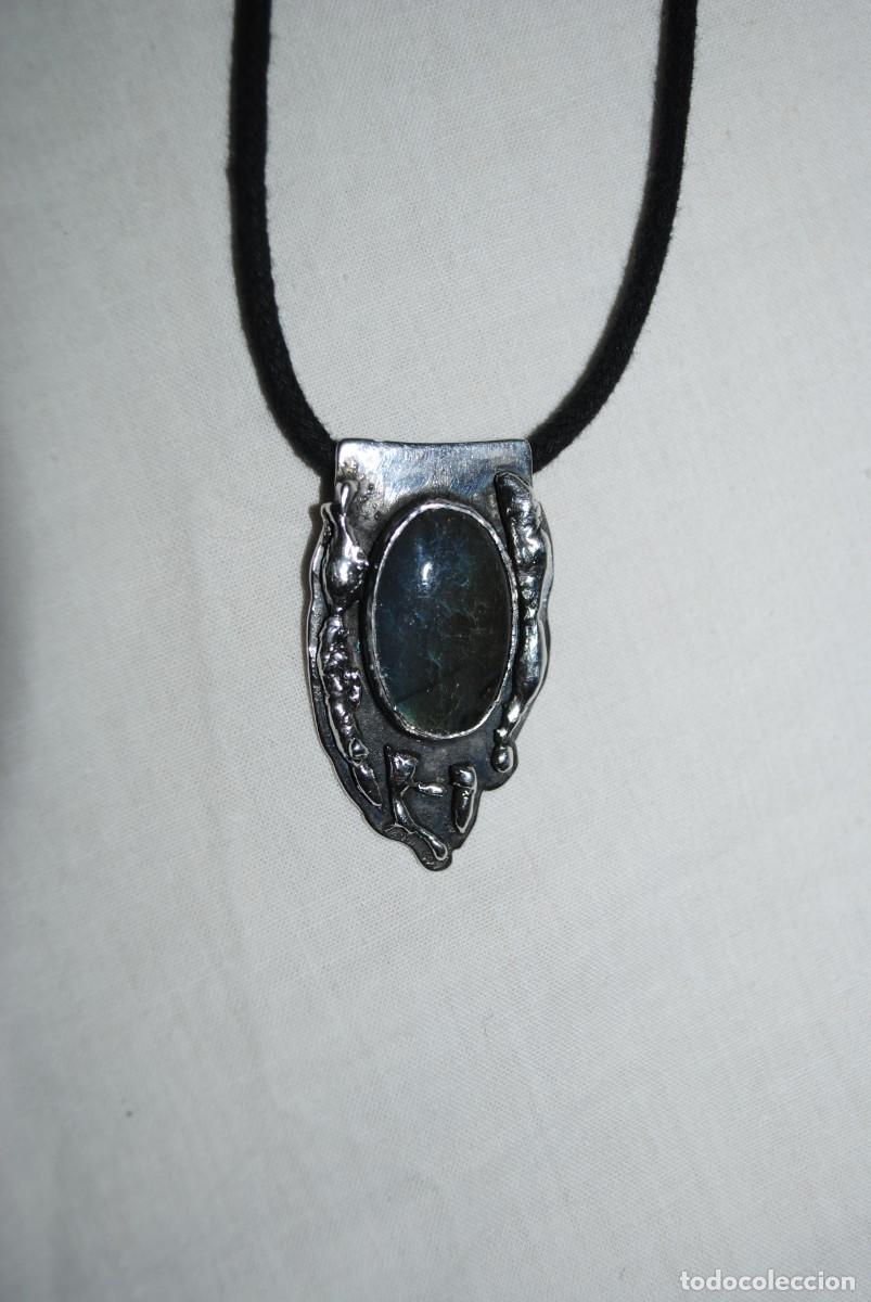 Joyeria: COLGANTE DE PLATA Y PIEDRA TRASPARENTE . - Foto 4