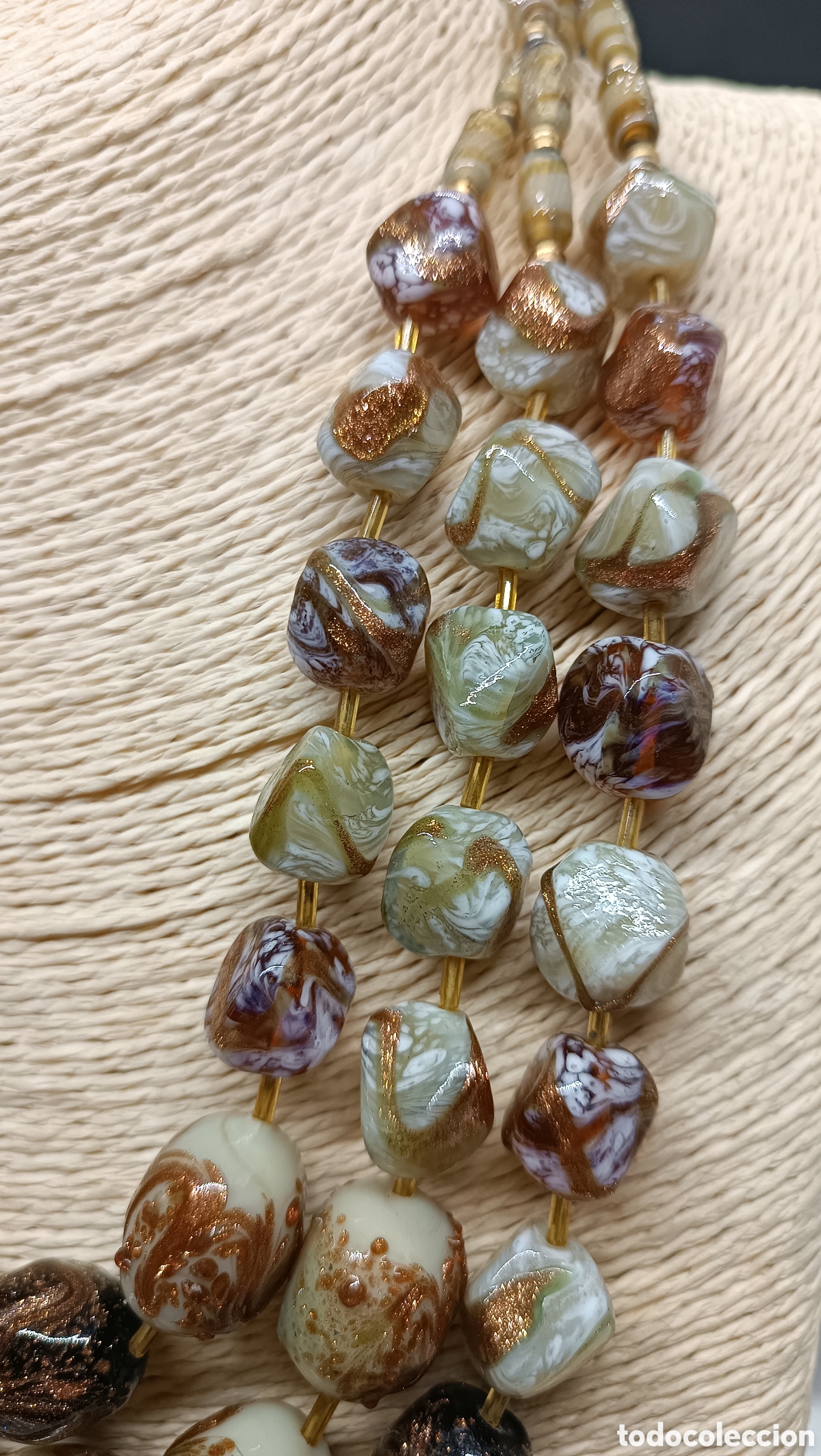 Joyeria: Maxi collar vintage de Cristal . 3 vueltas. - Foto 4