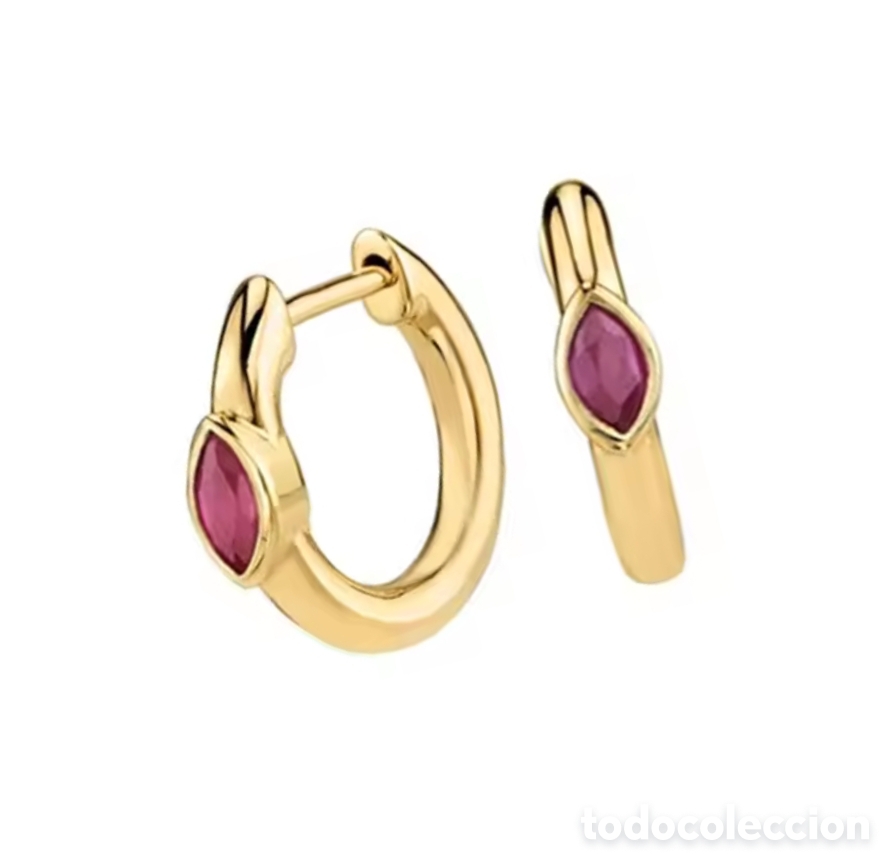 Joyeria: PRECIOSOS PENDIENTES CON RUBI. REF S5 MICAJ - Foto 1