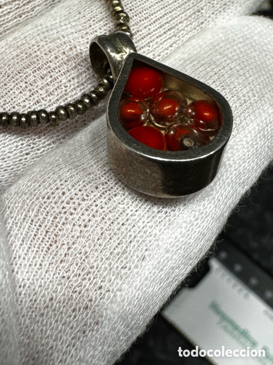 Joyeria: Plata cadena con colgante de coral. - Foto 4