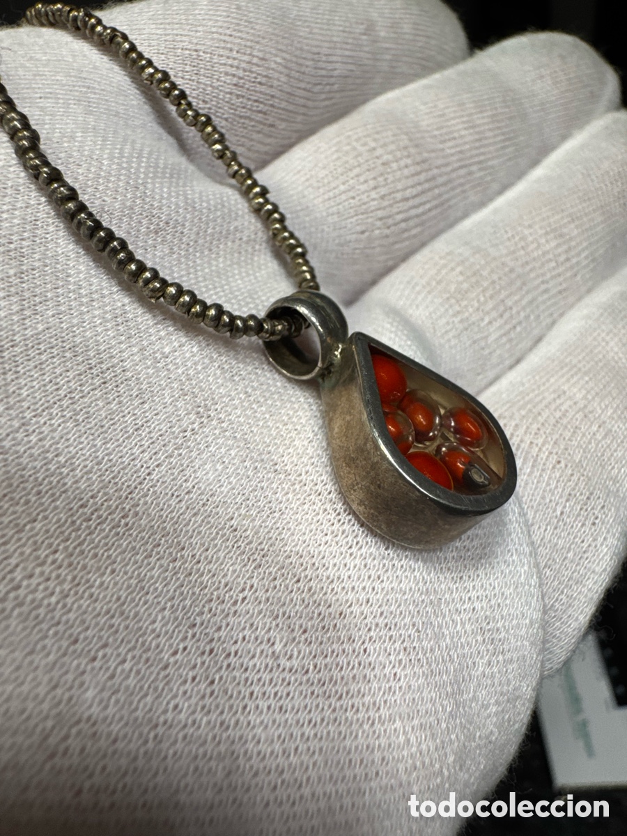 Joyeria: Plata cadena con colgante de coral. - Foto 12