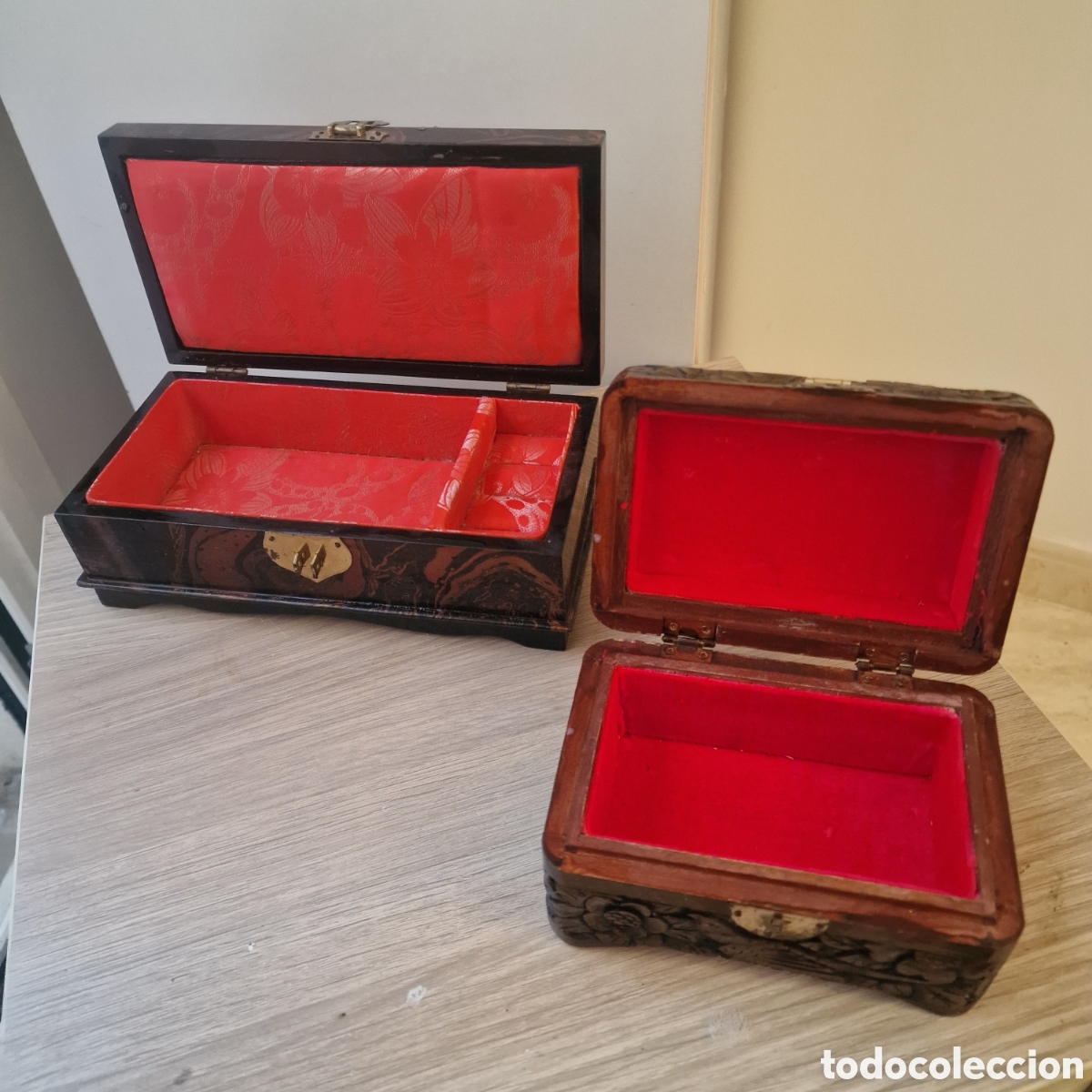 Joyeria: Joyeros de madera vintage - Foto 2