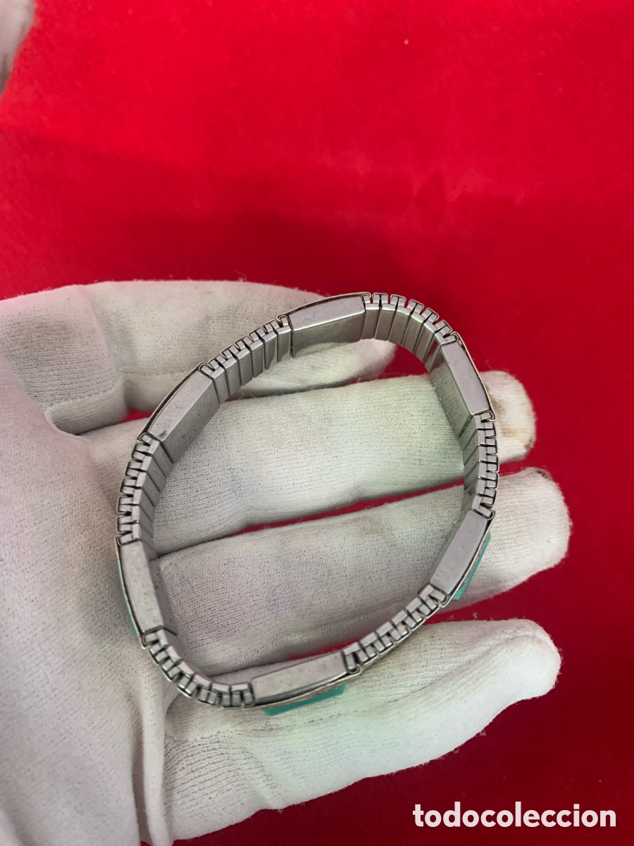 Joyeria: PULSERA DE METAL EXTENSIBLE CON PIEDRAS VINTAGE - Foto 4