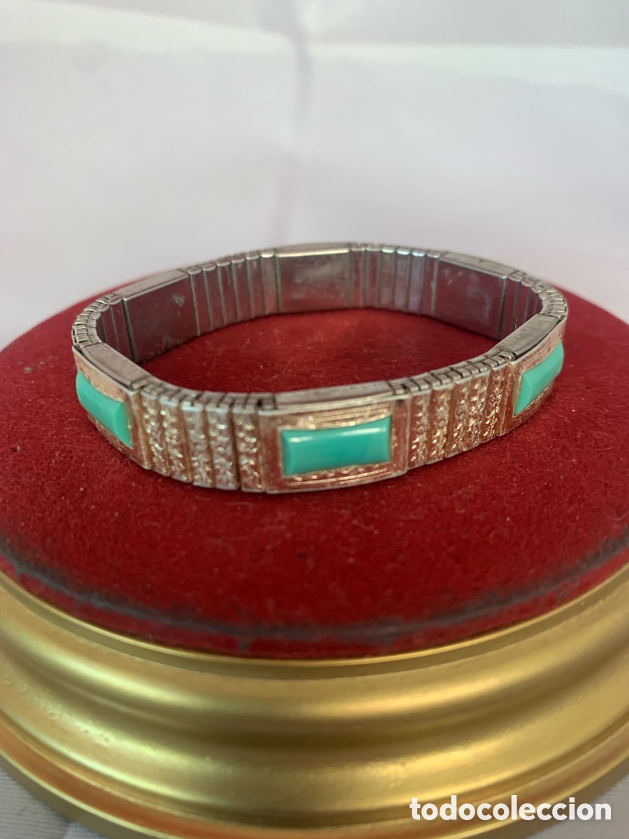 Joyeria: PULSERA DE METAL EXTENSIBLE CON PIEDRAS VINTAGE - Foto 1