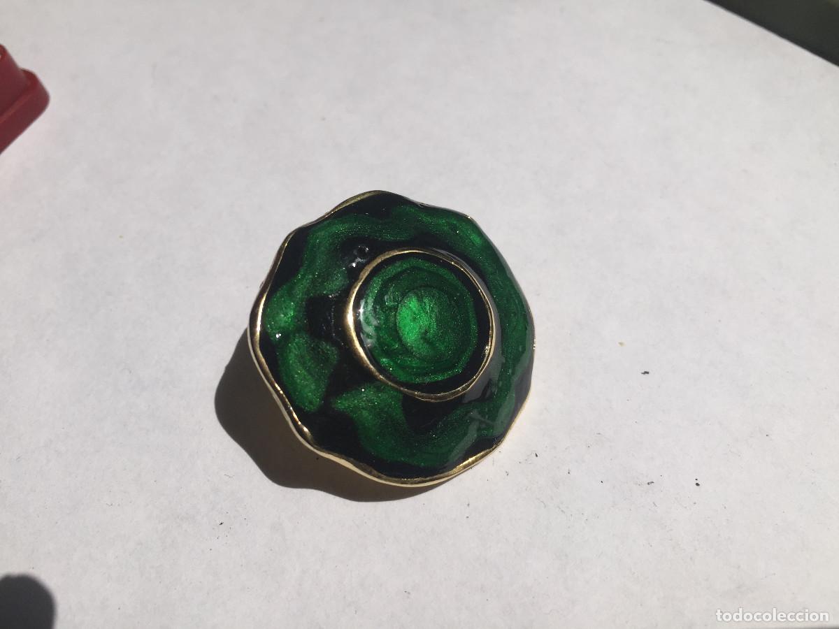 Joyeria: BROCHE DE ESMALTE VERDE DORADO - Foto 5