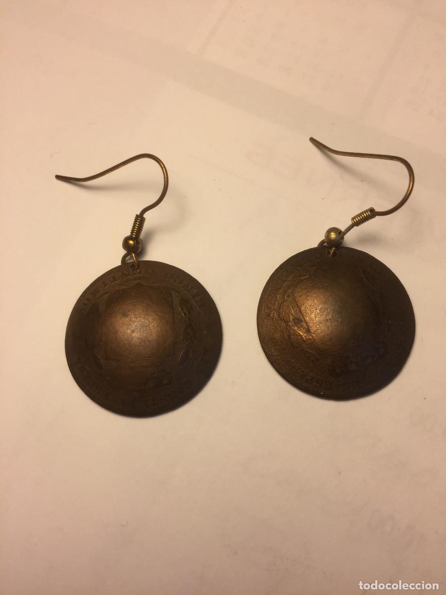 Joyeria: PENDIENTES HECHOS CON ANTIGUAS MONEDAS - Foto 1