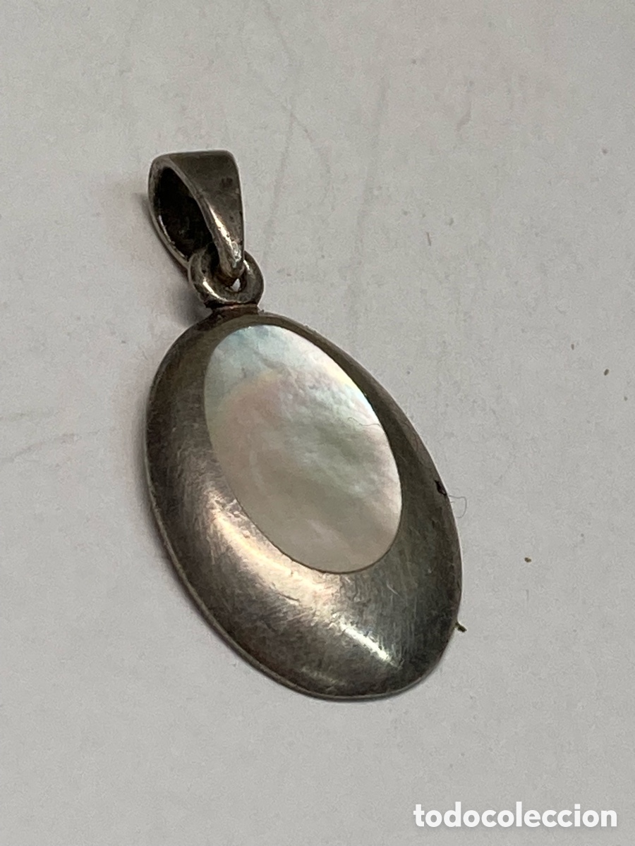 Joyeria: Colgante de plata y n&aacute;car C321 - Foto 1