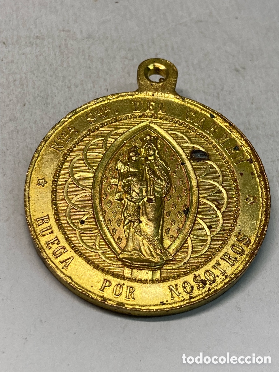 Joyeria: Co&ntilde;gante de metal religioso C321 - Foto 1