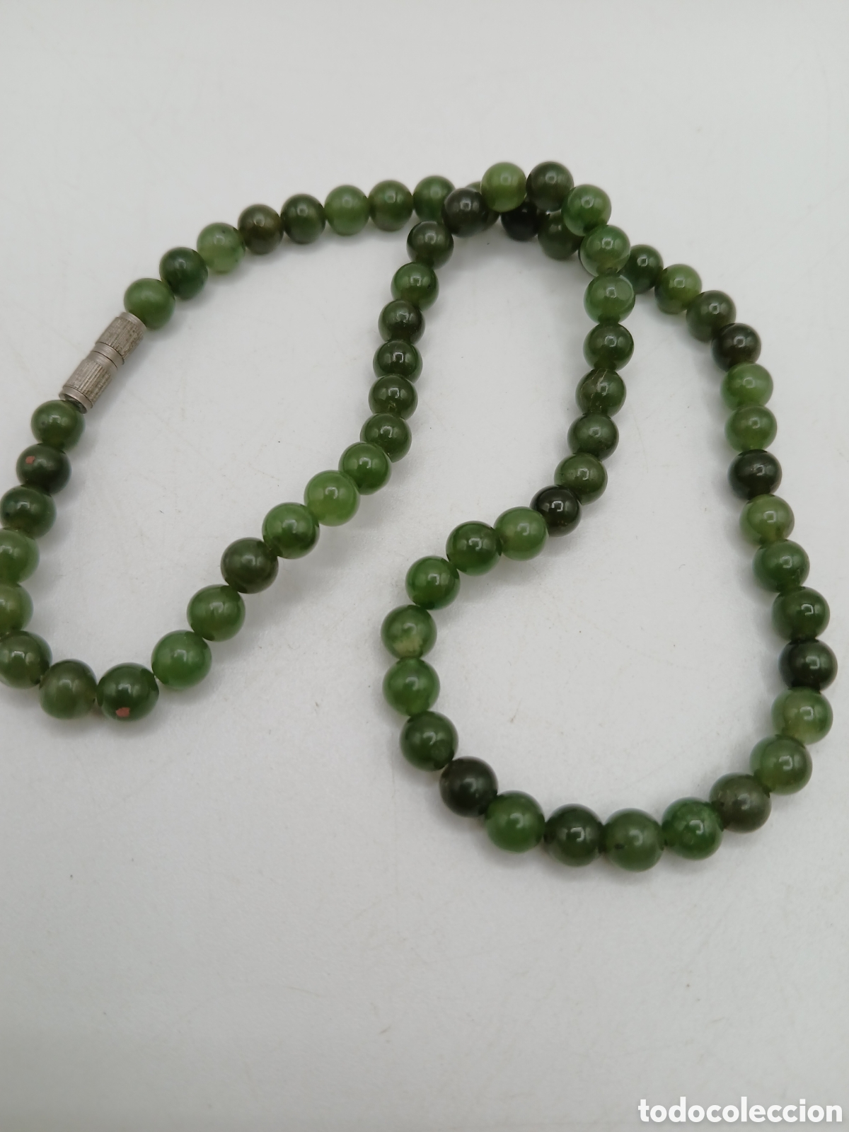 Joyeria: Collar jade verde . Cierre met&aacute;lico - Foto 2