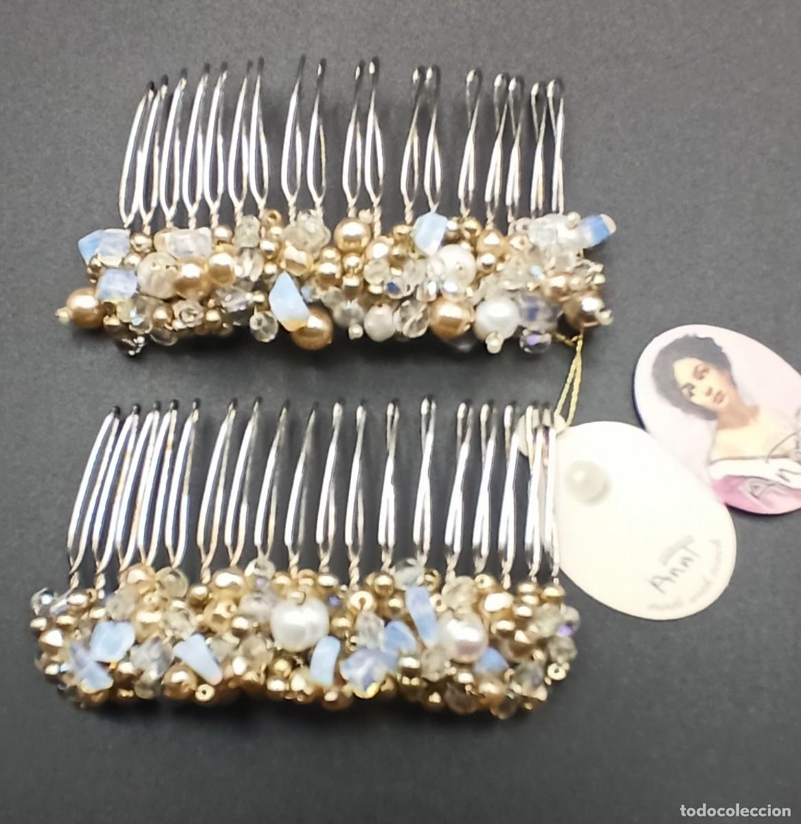 Joyeria: Peinetas minerales y perlas Anat - Foto 1