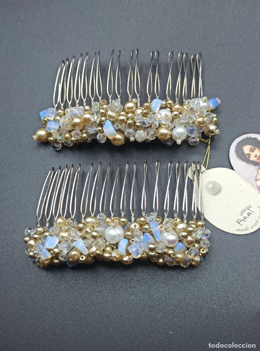 Joyeria: Peinetas minerales y perlas Anat - Foto 4