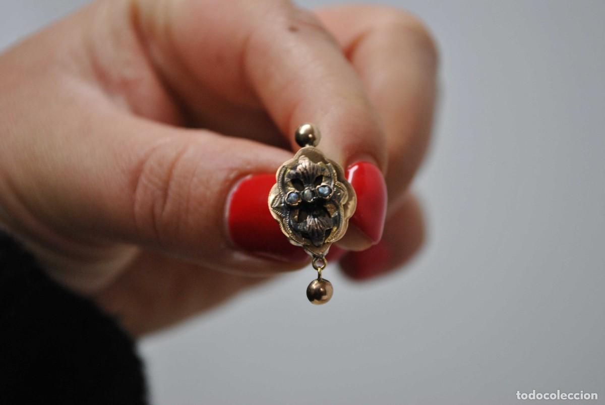 Joyeria: PENDIENTES ANTIGUOS DE ORO AMARILLO - Foto 3