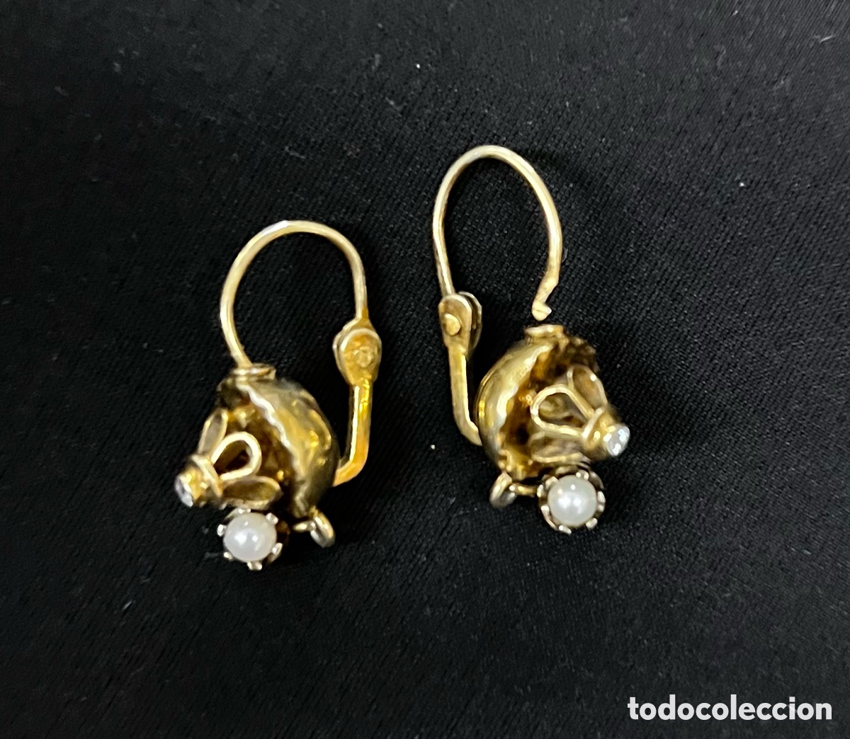 Joyeria: Antiguos pendientes mallorquines de oro. - Foto 4