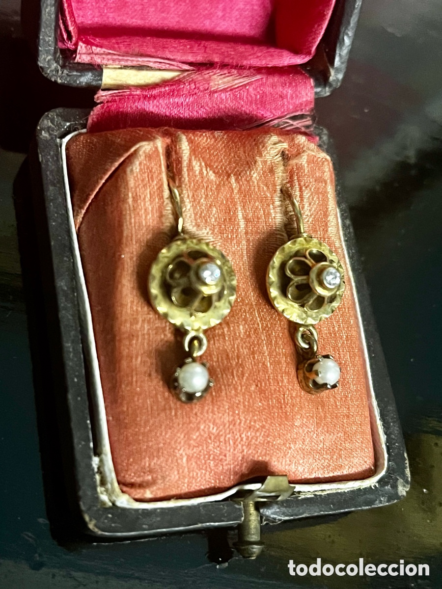 Joyeria: Antiguos pendientes mallorquines de oro. - Foto 6