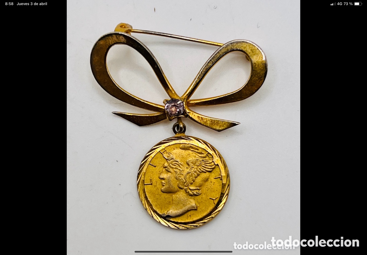 Joyeria: Antiguo Broche Modernista - Foto 2