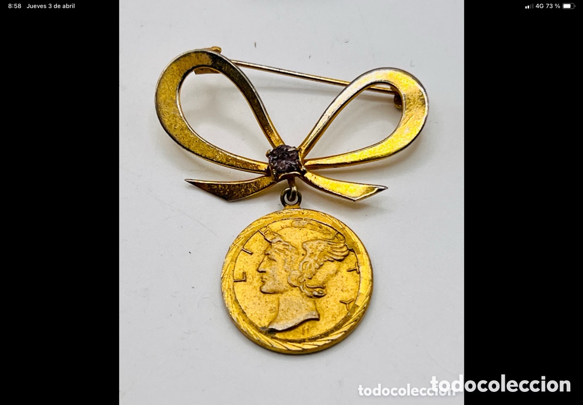 Joyeria: Antiguo Broche Modernista - Foto 3