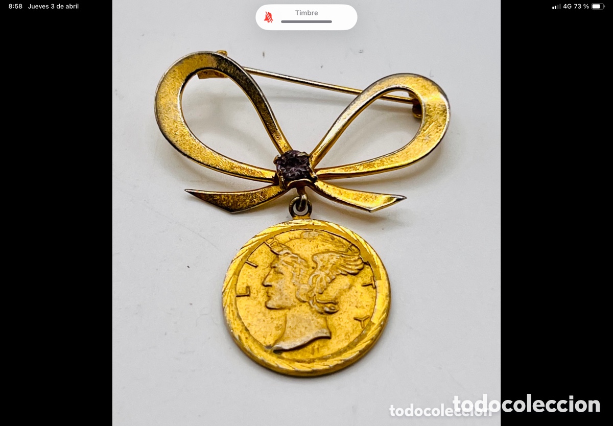 Joyeria: Antiguo Broche Modernista - Foto 4