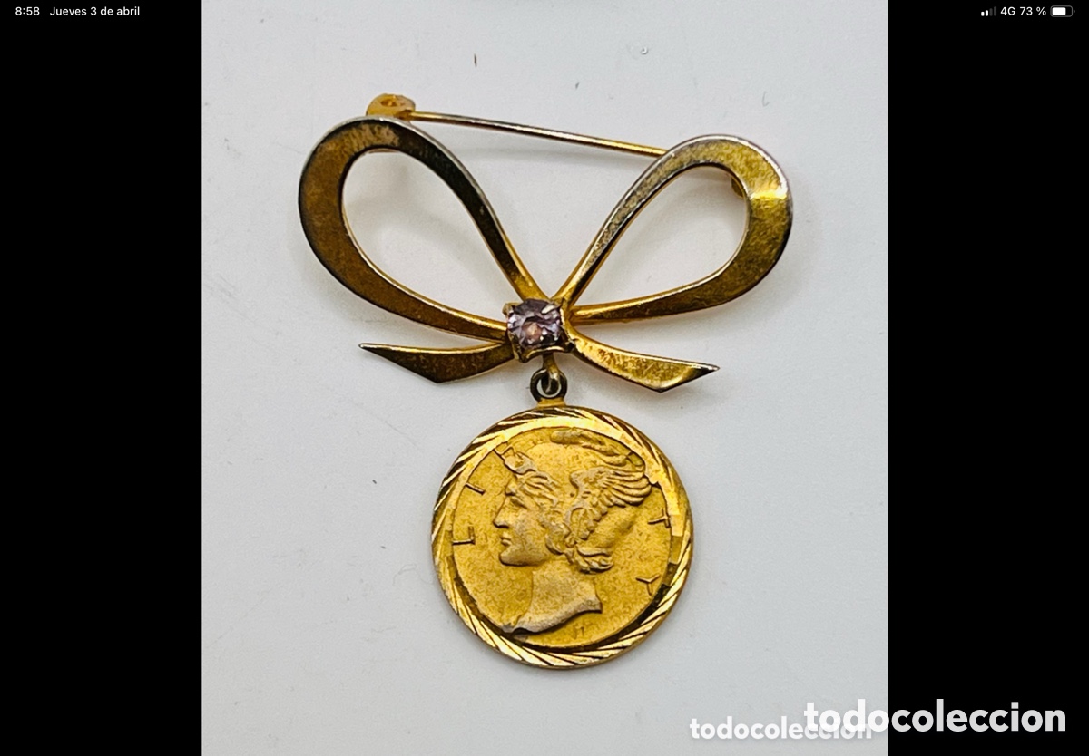 Joyeria: Antiguo Broche Modernista - Foto 5