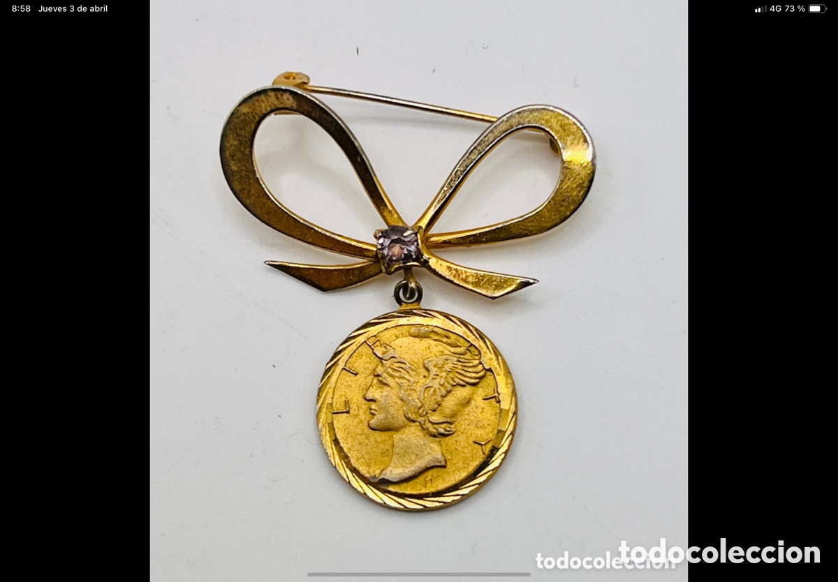 Joyeria: Antiguo Broche Modernista - Foto 1