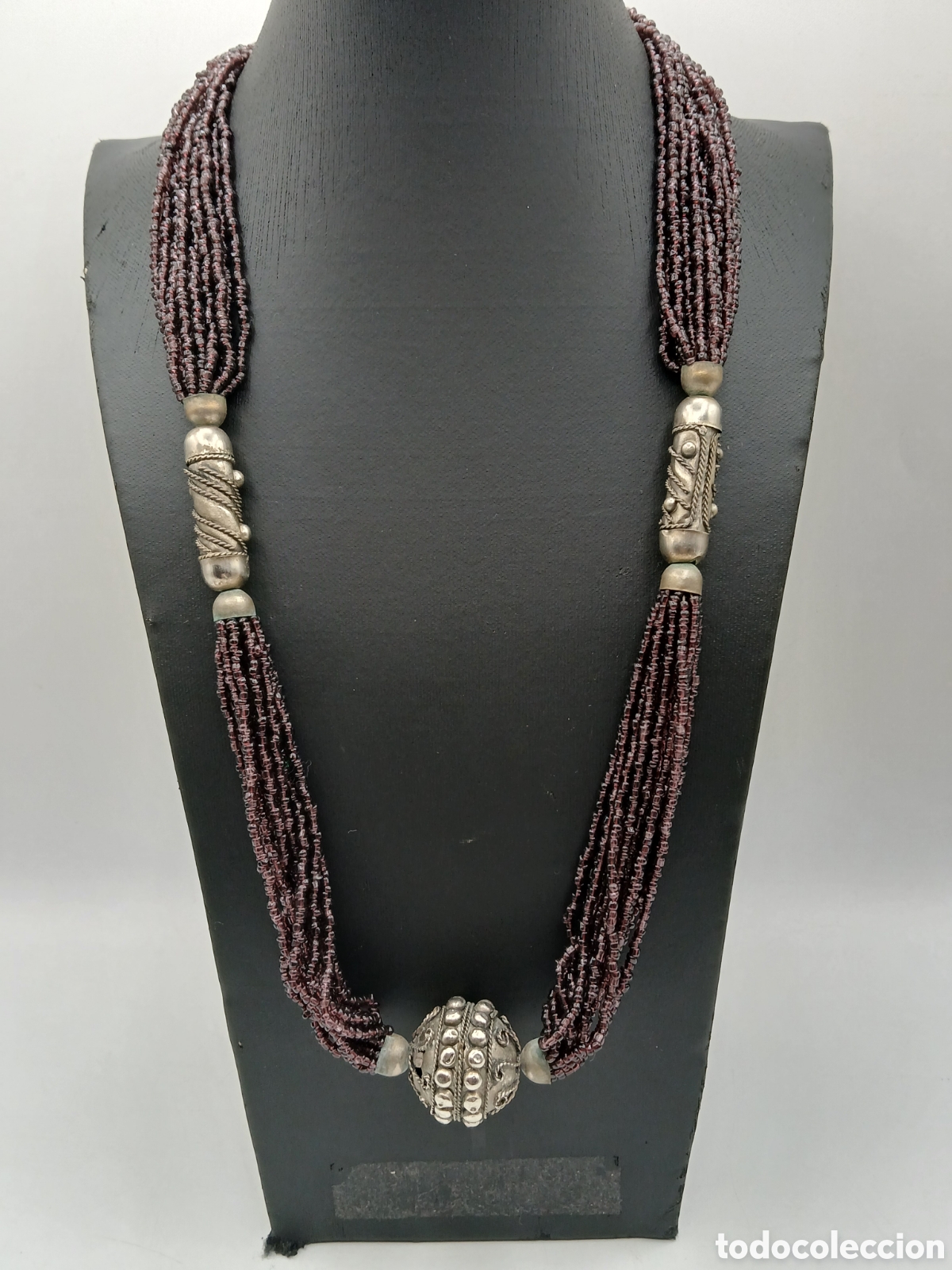 Joyeria: Collar metal plateado y amatista - Foto 2