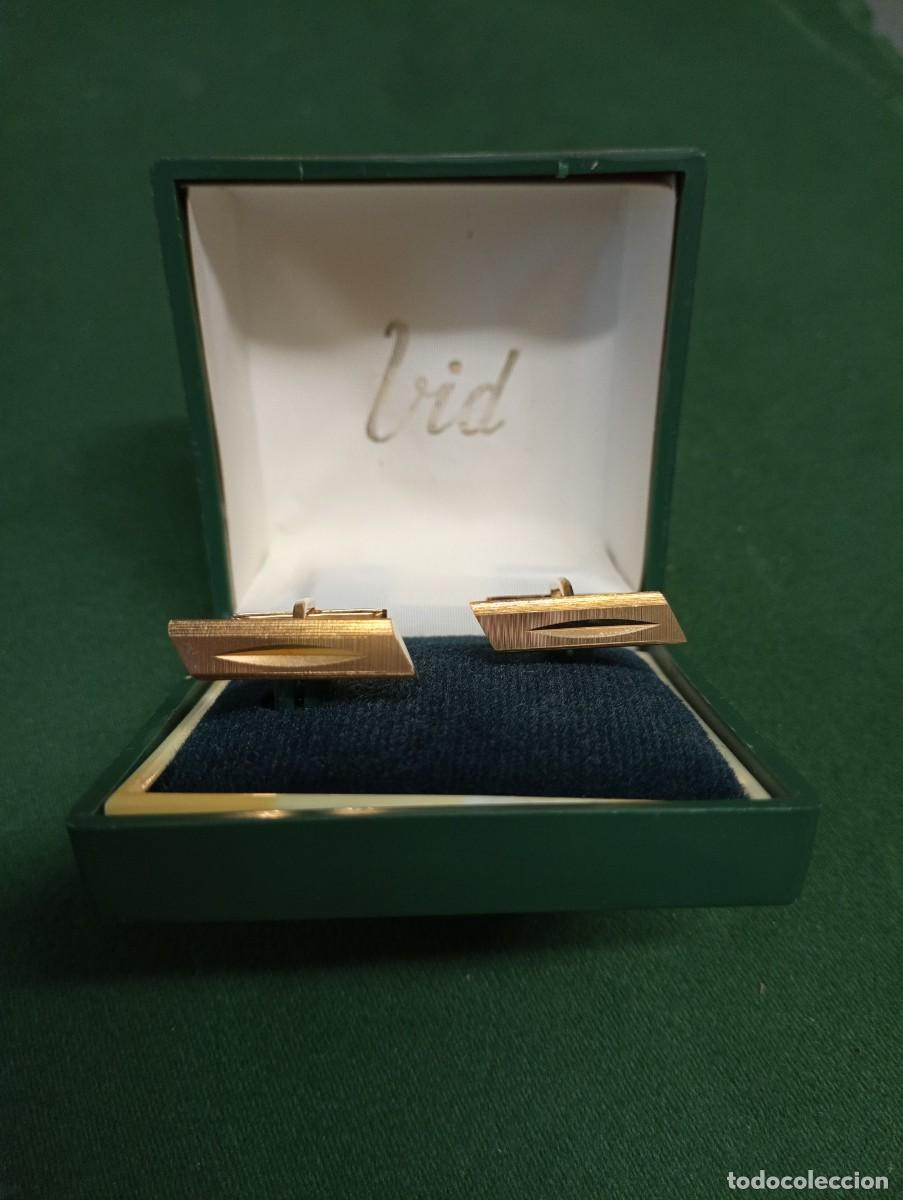 Joyeria: Gemelos VID. Chapados en oro. Vintage. - Foto 1