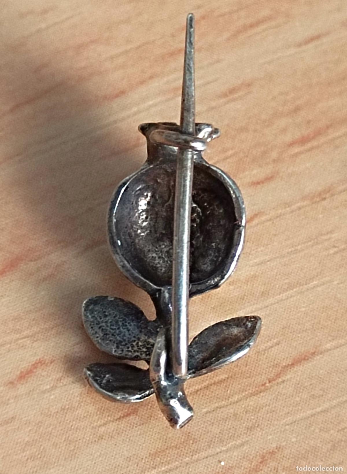 Joyeria: Broche de plata, forma de granada. - Foto 4